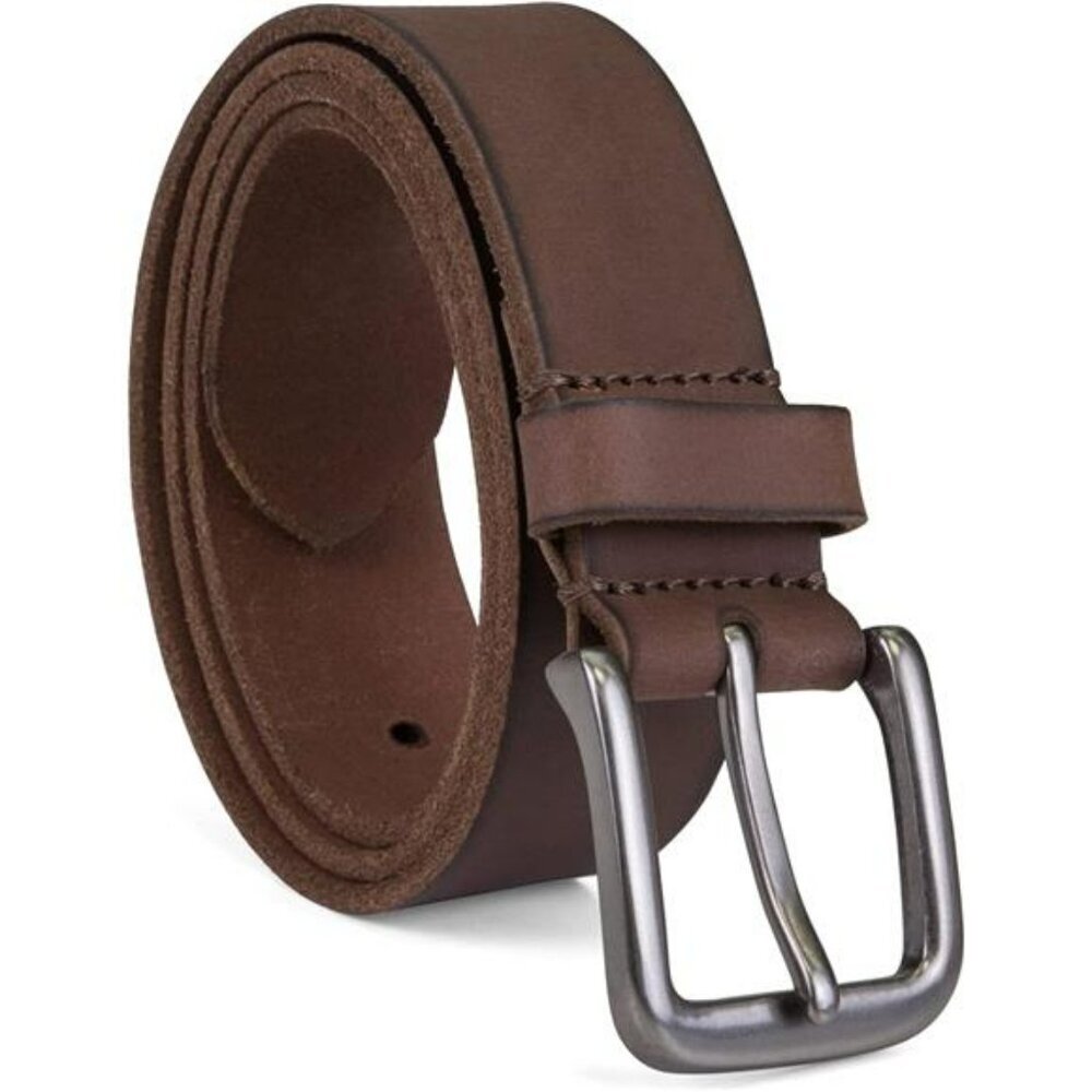 Mens Leather Belt Classic Buckle Dress Belt for Jeans Work Casual Pants